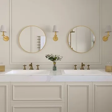 Beauty4U 20" Round Wall Mirror - Stylish Home Decor