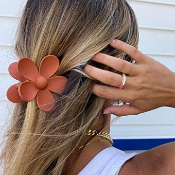 Cute Flower Hair Claw Clips 8PCS for Stylish Women