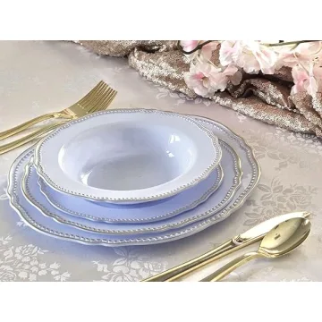 Luxurious OCCASIONS Disposable Plastic Plates for Events