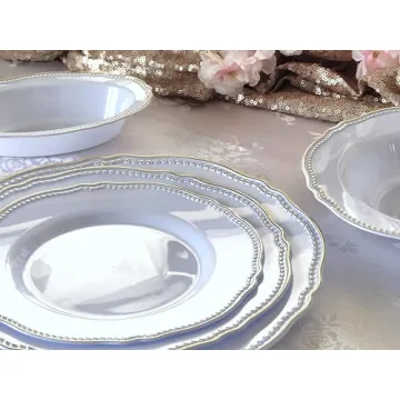 Luxurious OCCASIONS Disposable Plastic Plates for Events