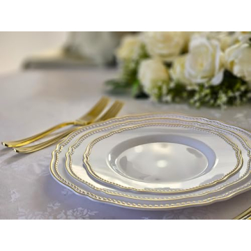 Luxurious OCCASIONS Disposable Plastic Plates for Events