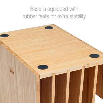 MobileVision Bamboo Desktop Organizer with 5 Slots