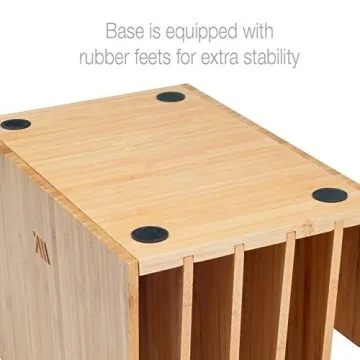 MobileVision Bamboo Desktop Organizer with 5 Slots