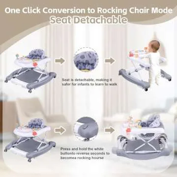 5-in-1 Foldable Baby Walker for Growth and Fun