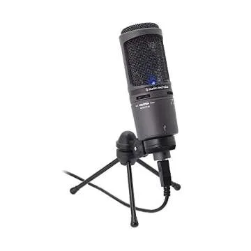 Audio-Technica AT2020 USB + USB Microphone, Condenser Microphone, Streamer, Content Creator, Gamer, Voice Chat, Commentary, Windows MAC, Domestic Genuine Product