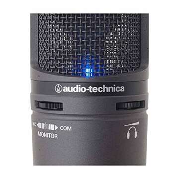 Audio-Technica AT2020 USB + USB Microphone, Condenser Microphone, Streamer, Content Creator, Gamer, Voice Chat, Commentary, Windows MAC, Domestic Genuine Product