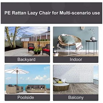 Cozy Outsunny Wicker Egg Chair for Indoor and Outdoor Use