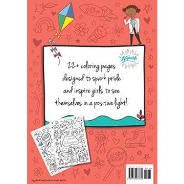 Creative & Empowering Coloring Book for Girls Aged 4-8