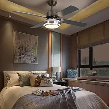 Elegant LUOLAX 52 Inch Ceiling Fan with Remote Control