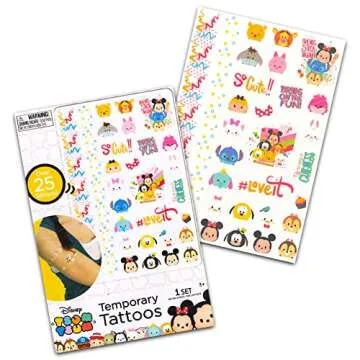 Disney 100 Merchandise Bundle for Kids, Boys, Girls - Bundle with Disney Pencil Holder with Mickey, Minnie, and More Plus Tattoos, Bookmark, More | Disney School Supplies