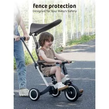 newyoo Tricycle for Toddlers 1-3, 6 in 1 Dynamic Ride