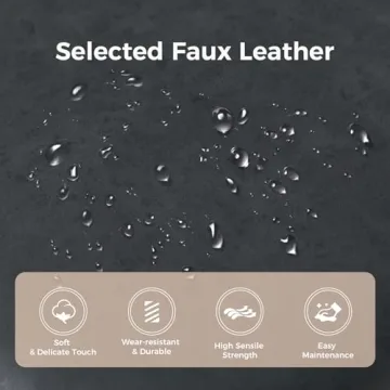 MAISON ARTS 24" Black Bar Stools Set for Kitchen Counter