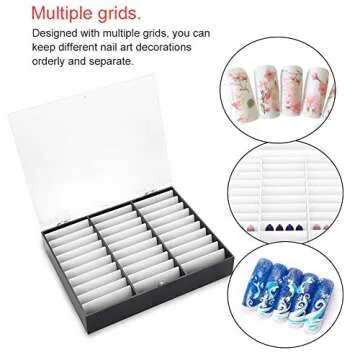 Nail Storage Box for Easy Organization and Display