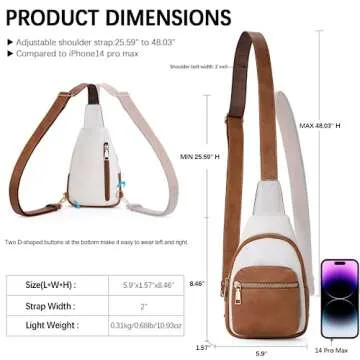 CLUCI Small Sling Bag for Women - Trendy Crossbody Fanny Pack