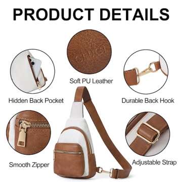 CLUCI Small Sling Bag for Women - Trendy Crossbody Fanny Pack