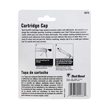 Red Devil 4076 Caulk Cartridge Caps - Universal Fit