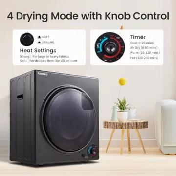Kaelara Portable 3.5 cu.ft Dryer - Compact & Efficient