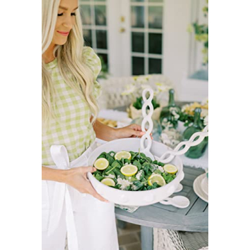 Mud Pie Twisted Wood Server Set - Elegant Kitchen Utensils