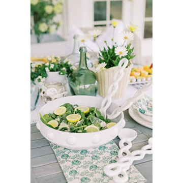 Mud Pie Twisted Wood Server Set - Elegant Kitchen Utensils