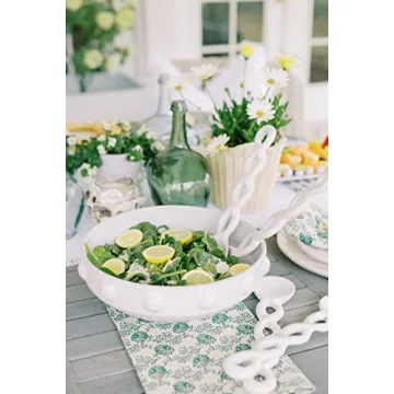 Mud Pie Twisted Wood Server Set - Elegant Kitchen Utensils