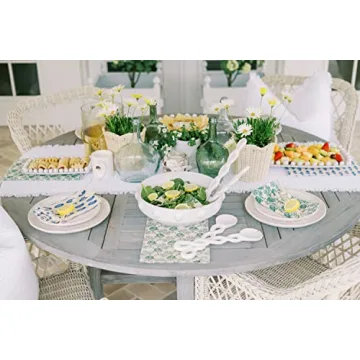 Mud Pie Twisted Wood Server Set - Elegant Kitchen Utensils