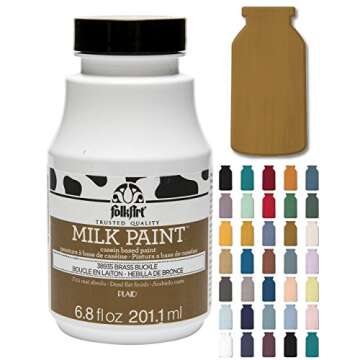 FolkArt Milk Paint in Assorted Colors (6.8 oz), 38935 Brass Buckle