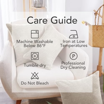 Deconovo Corduroy Throw Pillow Covers Soft & Stylish