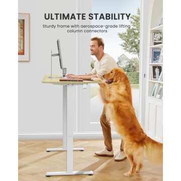 ErGear Adjustable Electric Standing Desk – Comfort & Style