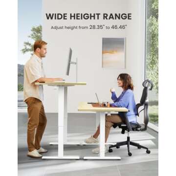 ErGear Adjustable Electric Standing Desk – Comfort & Style