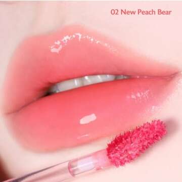 MILKTOUCH Jelly Lip Glow Tint - Hydrating Lip Gloss with Long-Lasting Moisture, Lip Stain, Lightweig...