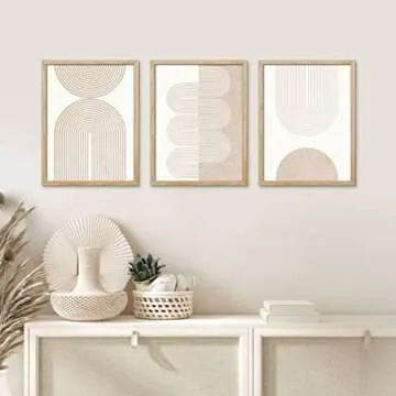 SIGNWIN Framed Geometric Wall Art Set - Modern Decor