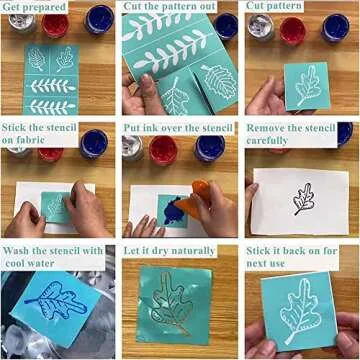 OLYCRAFT Self-Adhesive Silk Screen Stencils for Crafting