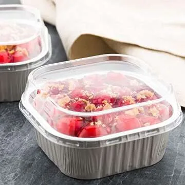 Clear Plastic Dome Lids for 10oz Baking Cups – 100 Count