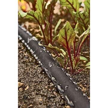 Rocky Mountain Goods Soaker Hose Flat 75 ft - Heavy Duty Double Layer Design - Saves 70% Water - Con...