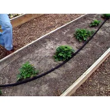 Rocky Mountain Goods Soaker Hose Flat 75 ft - Heavy Duty Double Layer Design - Saves 70% Water - Consistent Drip Throughout Hose - Leakproof Guarantee - Garden/Vegetable Safe