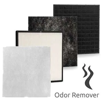 Rabbit Air, MinusA2 Air Purifiers for Home, Ultra Quiet HEPA Air Purifier - Wall Mountable Air Purifiers for Home Large Room, Allergies, Dust, Mold, Smoke & VOCs, (SPA-780N, Black, Odor Remover, WIFI)