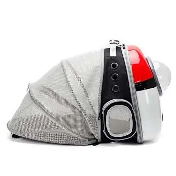 Expandable Cat Carrier Backpack Bubble, Space Capsule Bubble Pet Travel Carrier for Small Dog, Pet Hiking Traveling Backpack (Pokemon, Expandable Backpack - Solid Hard)