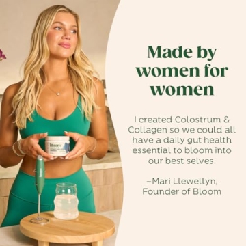 Bloom Nutrition Bovine Colostrum Powder for Immune Support and Beauty