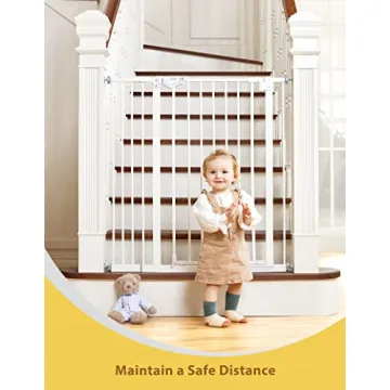 InnoTruth Extra-Tall Baby Gate for Safe Doorways and Stairs