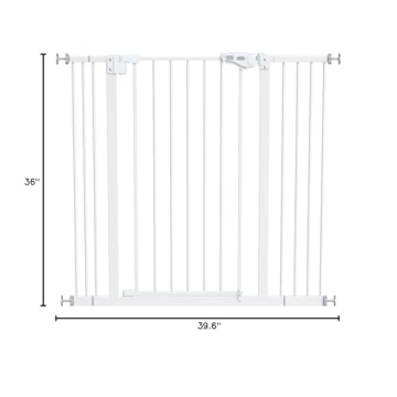 InnoTruth Extra-Tall Baby Gate for Safe Doorways and Stairs