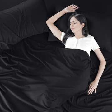 Utopia Bedding Full Bed Sheets Set - 4 Piece Bedding - Brushed Microfiber - Shrinkage and Fade Resistant - Easy Care (Full, Black)