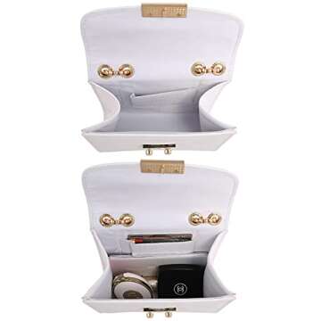 Dasein Women Small Crossbody Evening Bag with Chain Strap