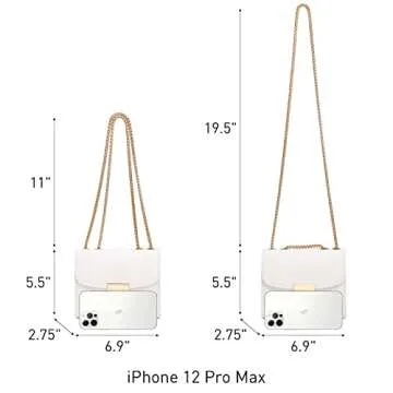 Dasein Women Small Crossbody Evening Bag with Chain Strap