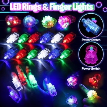 150PCS Glow in the Dark Party Supplies for All Ages