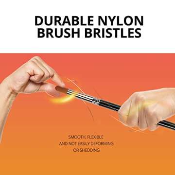 HTVRONT 12 Piece Artist Paint Brush Set for All Mediums