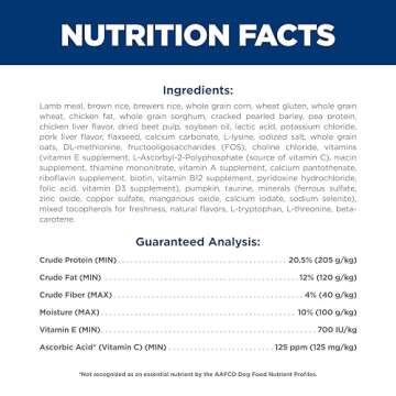 Hill's Science Diet Small & Mini, Adult 1-6, Small & Mini Breeds Premium Nutrition, Dry Dog Food, Lamb & Brown Rice, 4.5 lb Bag