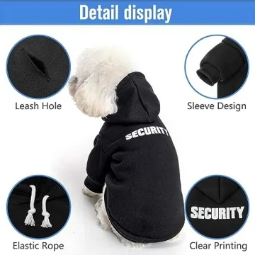 SCENEREAL Security Dog Hoodie Sweaters for All Sizes