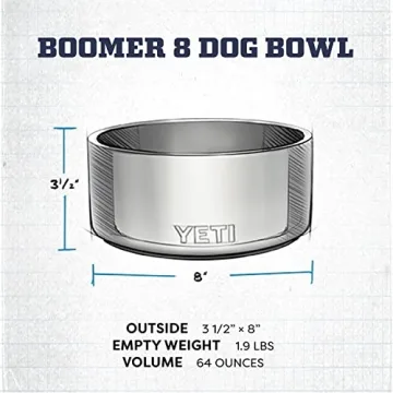 YETI Boomer 8 Durable Non-Slip Dog Bowl 64 oz
