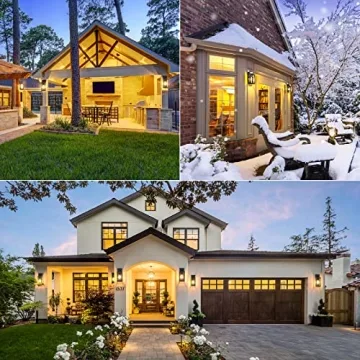 Stylish Weather-Resistant Outdoor Wall Lanterns - 2-Pack