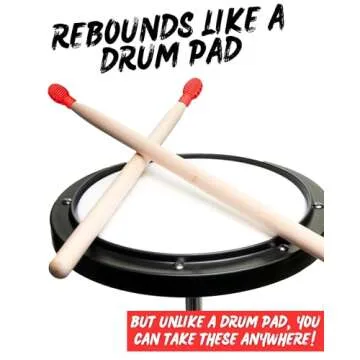 Drumstick Dampeners for Silent Drumming Practice